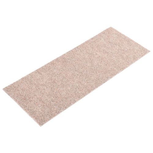 vidaXL Self-adhesive Stair Mats Rectangular 15 pcs 60x25 cm Light Brown