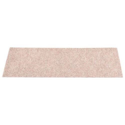 vidaXL Self-adhesive Stair Mats Rectangular 15 pcs 60x25 cm Light Brown