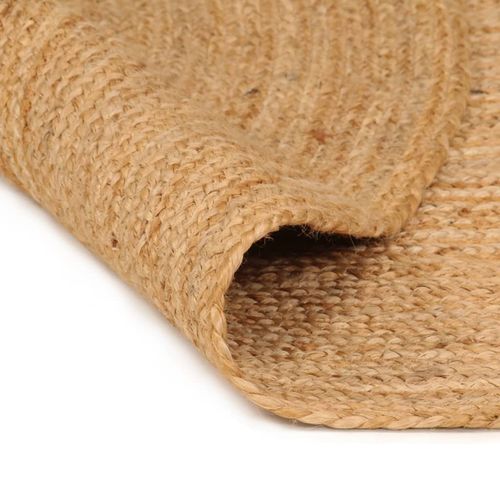 vidaXL Area Rug Braided Jute 180 cm Round