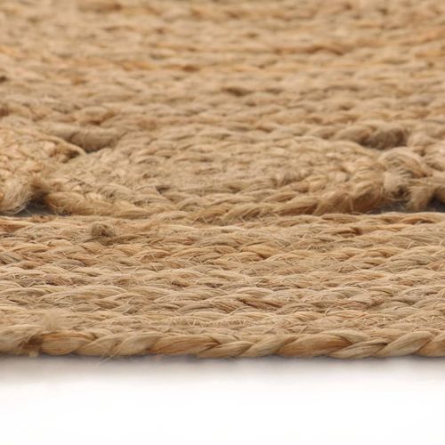 vidaXL Area Rug Braided Design Jute 180 cm Round