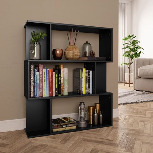 vidaXL Book Cabinet/Room Divider Smoked Oak 80x24x96cm Engineered Wood