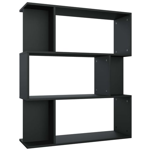 vidaXL Book Cabinet/Room Divider Smoked Oak 80x24x96cm Engineered Wood