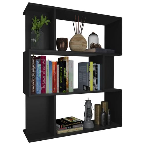 vidaXL Book Cabinet/Room Divider Smoked Oak 80x24x96cm Engineered Wood