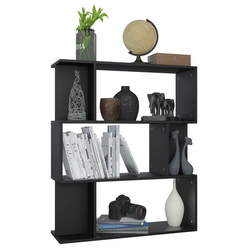 vidaXL Book Cabinet/Room Divider Smoked Oak 80x24x96cm Engineered Wood