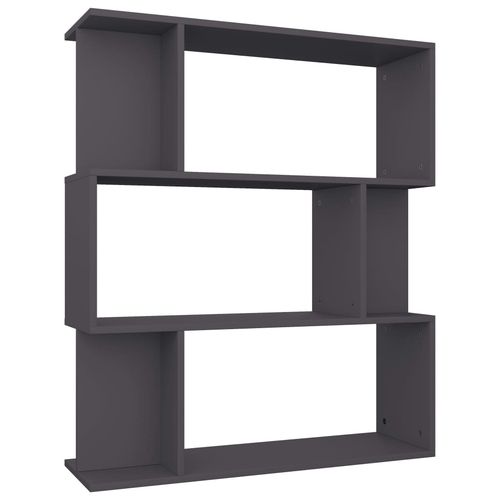vidaXL Book Cabinet/Room Divider Smoked Oak 80x24x96cm Engineered Wood