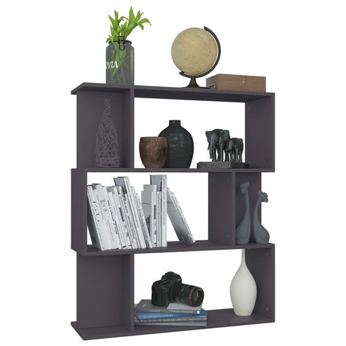 vidaXL Book Cabinet/Room Divider Smoked Oak 80x24x96cm Engineered Wood