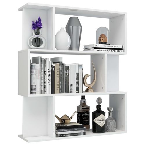 vidaXL Book Cabinet/Room Divider Smoked Oak 80x24x96cm Engineered Wood