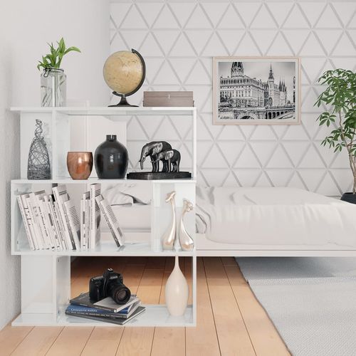 vidaXL Book Cabinet/Room Divider Smoked Oak 80x24x96cm Engineered Wood