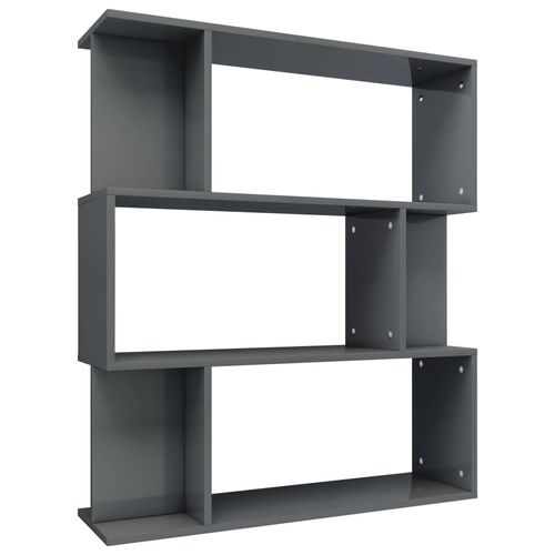 vidaXL Book Cabinet/Room Divider Smoked Oak 80x24x96cm Engineered Wood
