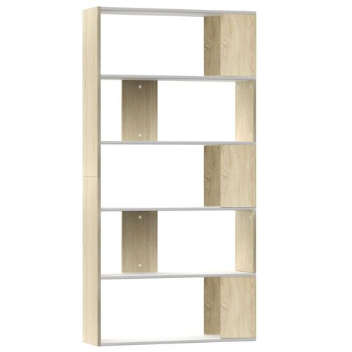 vidaXL Book Cabinet/Room Divider White 80x24x159 cm Engineered Wood