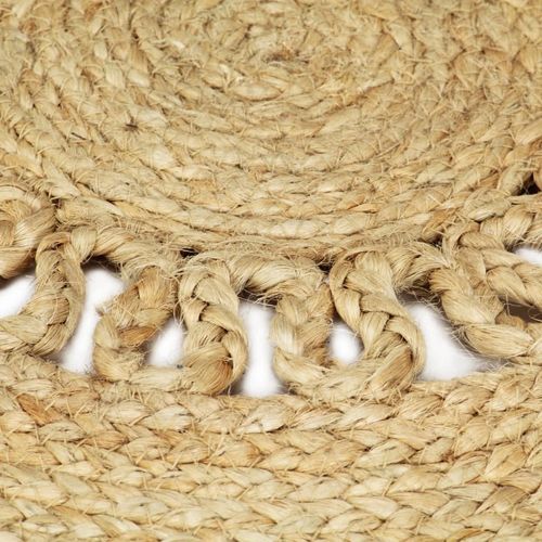 vidaXL Handmade Rug Braided Jute 210 cm