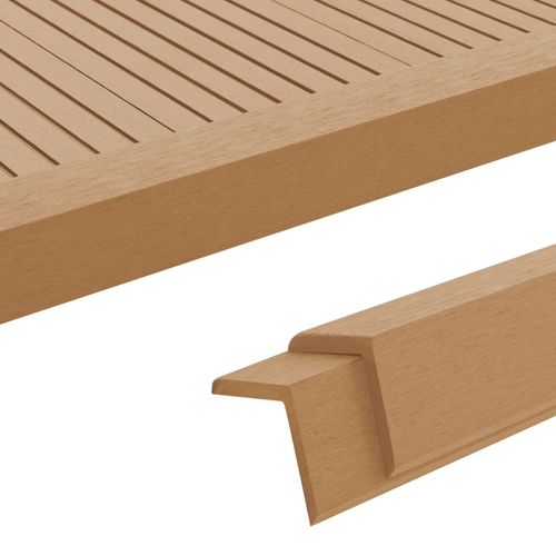 vidaXL 5 pcs Decking Angle Trims WPC 170 cm Light Brown