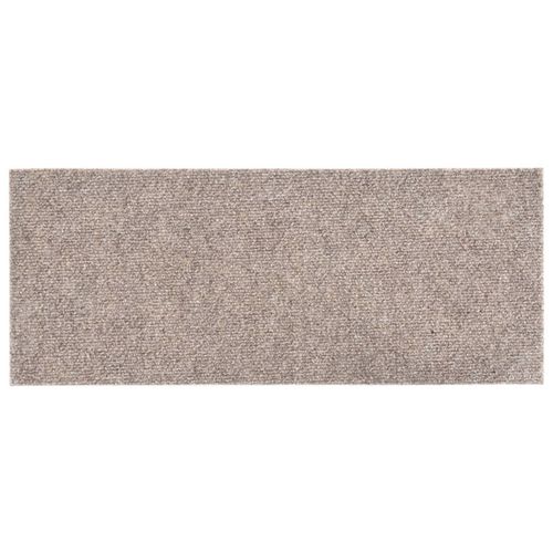 vidaXL Self-adhesive Stair Mats Rectangular 15 pcs 60x25 cm Light Brown