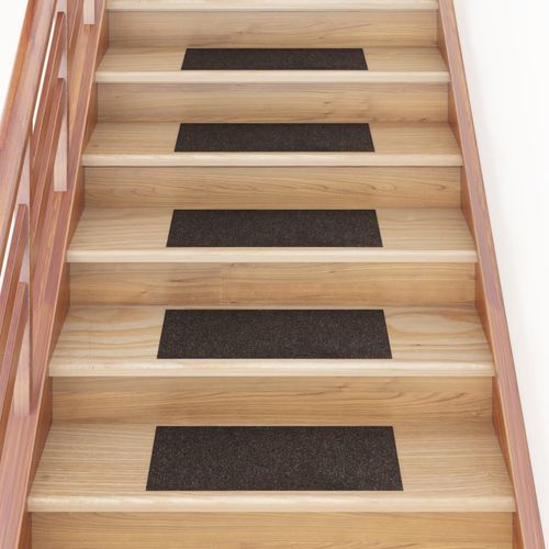 vidaXL Self-adhesive Stair Mats Rectangular 15 pcs 60x25 cm Light Brown - dark brown / 60 x 25 cm
