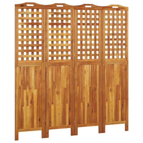 vidaXL 3-Panel Room Divider 121.5x2x115 cm Solid Wood Acacia