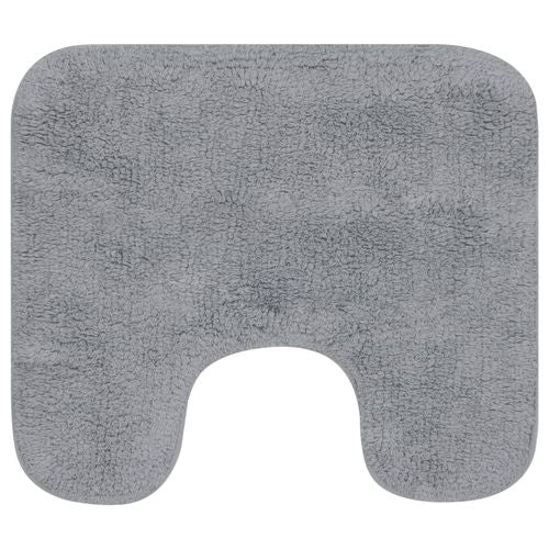 vidaXL Bathroom Mat Set 2 Pieces Fabric Anthracite