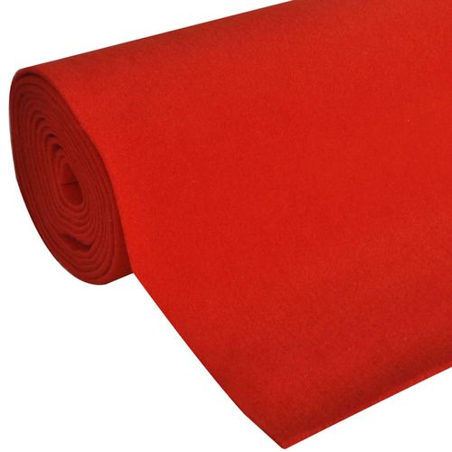 vidaXL Red Carpet 1 x 5 m Extra Heavy 400 g/m2