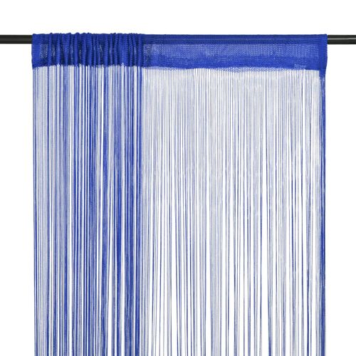 vidaXL String Curtains 2 pcs 100x250 cm White