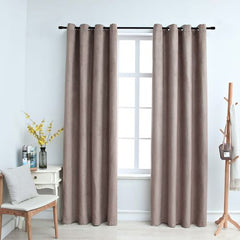 vidaXL Blackout Curtains with Metal Rings 2 pcs Anthracite 140x175 cm