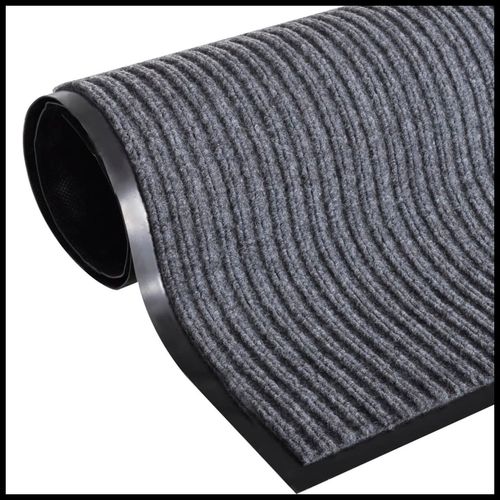 vidaXL Door Mat Black 117x220 cm PVC