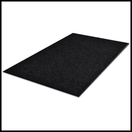 vidaXL Door Mat Black 117x220 cm PVC