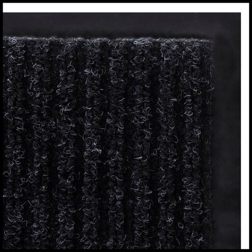 vidaXL Door Mat Black 117x220 cm PVC