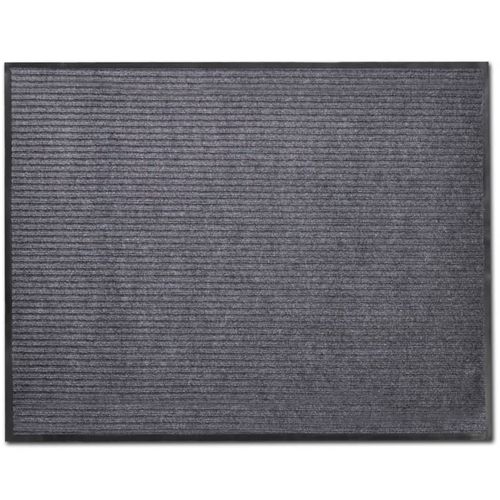 vidaXL Door Mat Black 117x220 cm PVC
