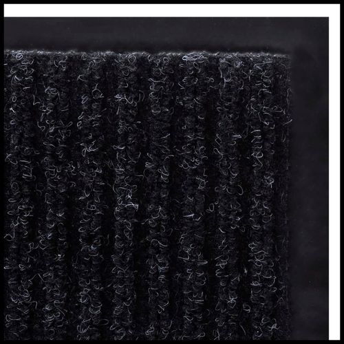 vidaXL Door Mat Black 117x220 cm PVC