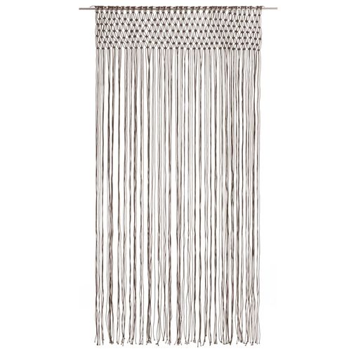 vidaXL Macrame Curtain Taupe 140x240 cm Cotton
