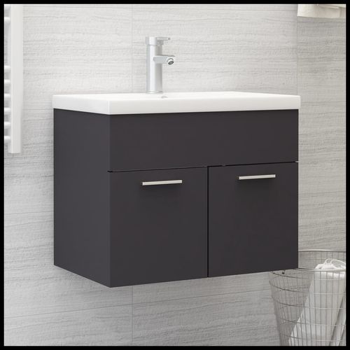 Sink Cabinet with Built-in Basin Chipboard 41x38.5cm to 100x38.5cm