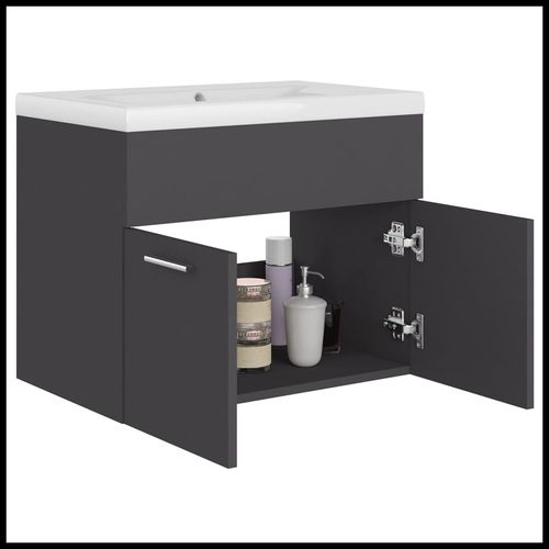 Sink Cabinet with Built-in Basin Chipboard 41x38.5cm to 100x38.5cm