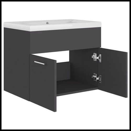 Sink Cabinet with Built-in Basin Chipboard 41x38.5cm to 100x38.5cm