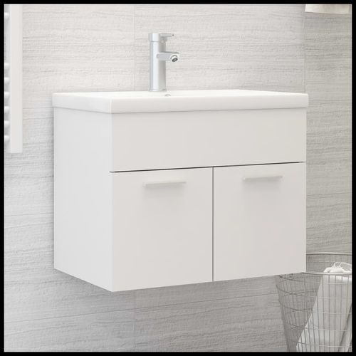 Sink Cabinet with Built-in Basin Chipboard 41x38.5cm to 100x38.5cm