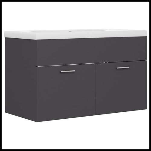 Sink Cabinet with Built-in Basin Chipboard 41x38.5cm to 100x38.5cm