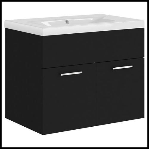 Sink Cabinet with Built-in Basin Chipboard 41x38.5cm to 100x38.5cm