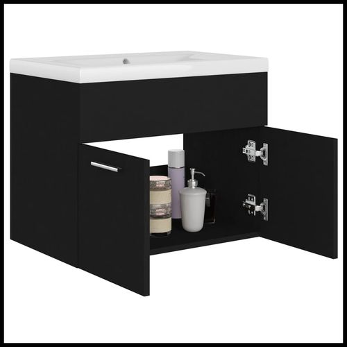 Sink Cabinet with Built-in Basin Chipboard 41x38.5cm to 100x38.5cm