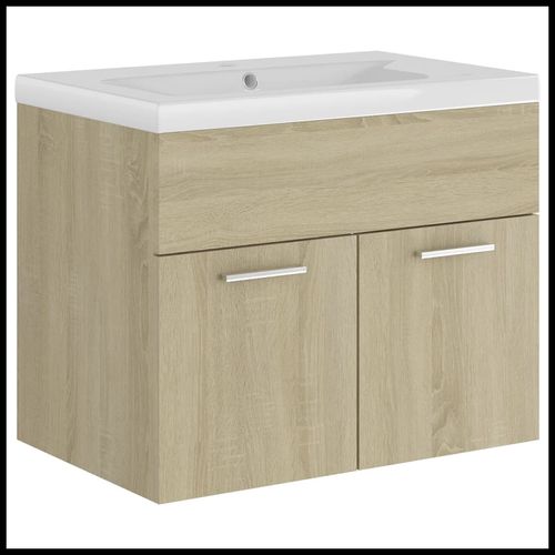 Sink Cabinet with Built-in Basin Chipboard 41x38.5cm to 100x38.5cm
