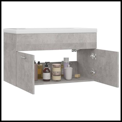 Sink Cabinet with Built-in Basin Chipboard 41x38.5cm to 100x38.5cm