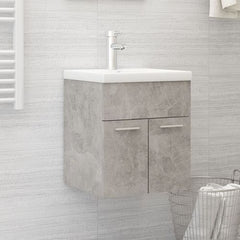 Sink Cabinet with Built-in Basin Chipboard 41x38.5cm to 100x38.5cm - concrete grey / 41 x 38.5 x 46 cm