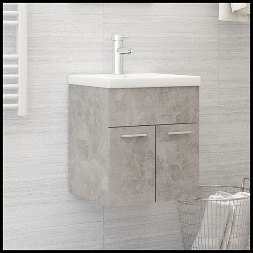 Sink Cabinet with Built-in Basin Chipboard 41x38.5cm to 100x38.5cm
