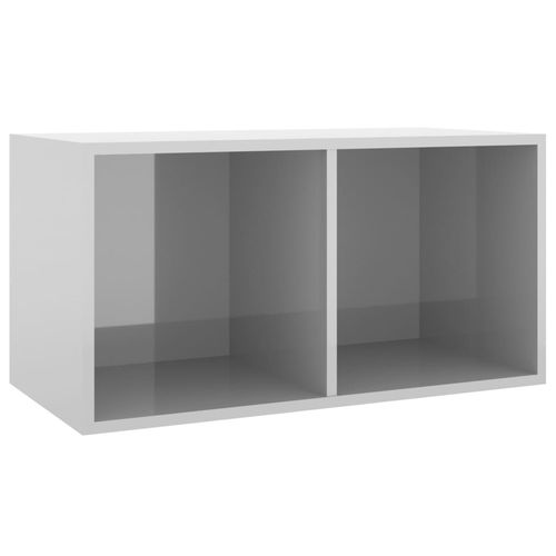 vidaXL Vinyl Storage Box Smoked Oak 71x34x36 cm Engineered Wood