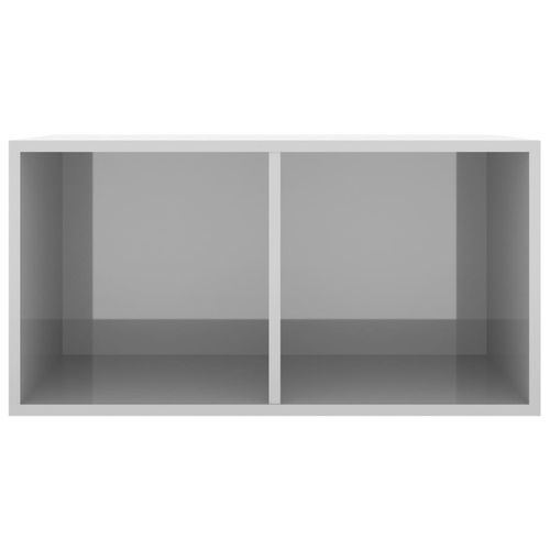vidaXL Vinyl Storage Box Smoked Oak 71x34x36 cm Engineered Wood