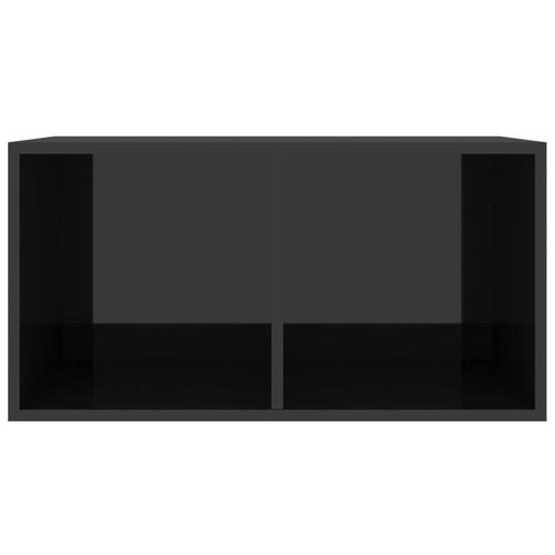 vidaXL Vinyl Storage Box Smoked Oak 71x34x36 cm Engineered Wood