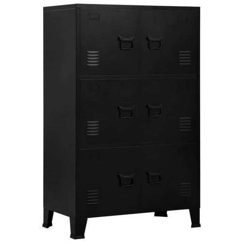 vidaXL Industrial Storage Chest White 75x40x80 cm Steel