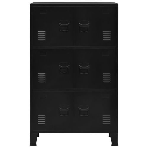 vidaXL Industrial Storage Chest White 75x40x80 cm Steel