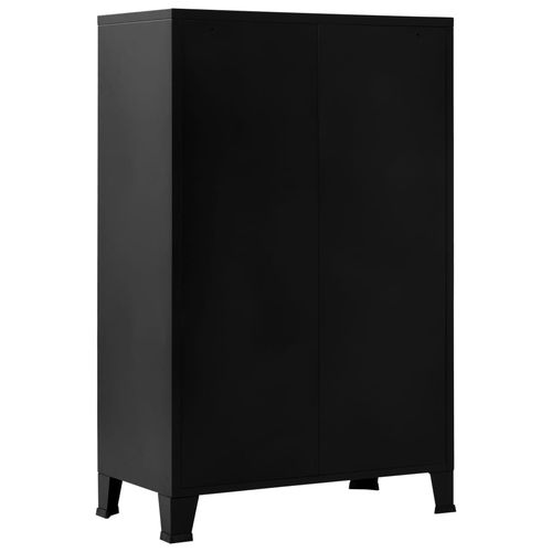 vidaXL Industrial Storage Chest White 75x40x80 cm Steel