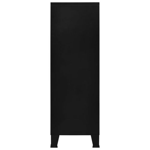 vidaXL Industrial Storage Chest White 75x40x80 cm Steel
