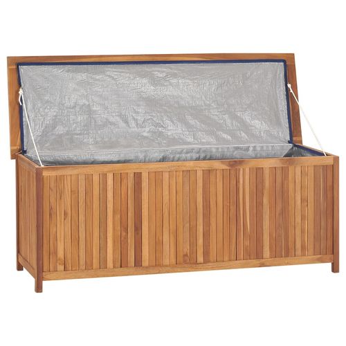 vidaXL Garden Storage Box 120x50x58 cm Solid Teak Wood