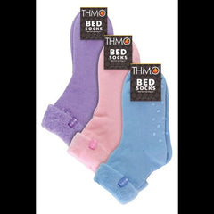 THMO - Ladies 3 Pack Slipper Bed Socks - 4-8 UK