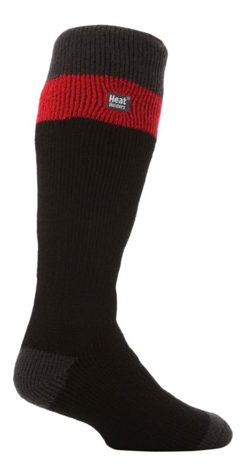 Heat Holders - Mens Ski Socks - Black / Red / 6-11 UK